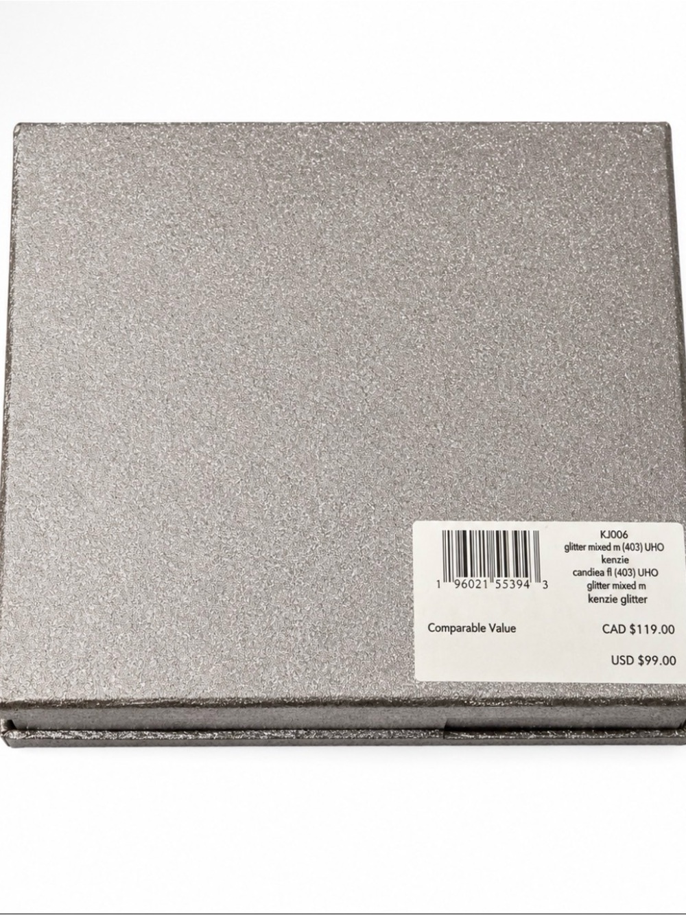 Kate Spade New York Metallic Card Holder – Gunmetal Glitter | NWT in Gift Box - Picture 5 of 5
